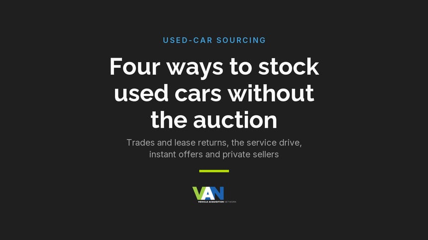 How Franchise Dealers Get Used Inventory Without Relying on Auctions