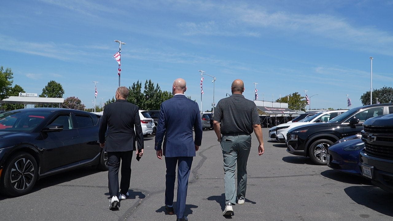 Walking the used-car lot at Elk Grove Subaru