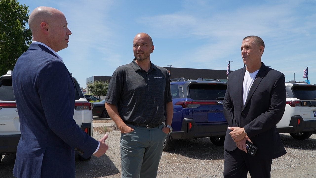 Charlie Zink and the VAN team with Elk Grove Subaru used-car inventory